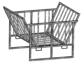 MW Engineering bale feeder made from galvanised steel