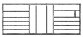 MW Engineering and Fabrication calf creep gate 10ft wide made from galvanised steel