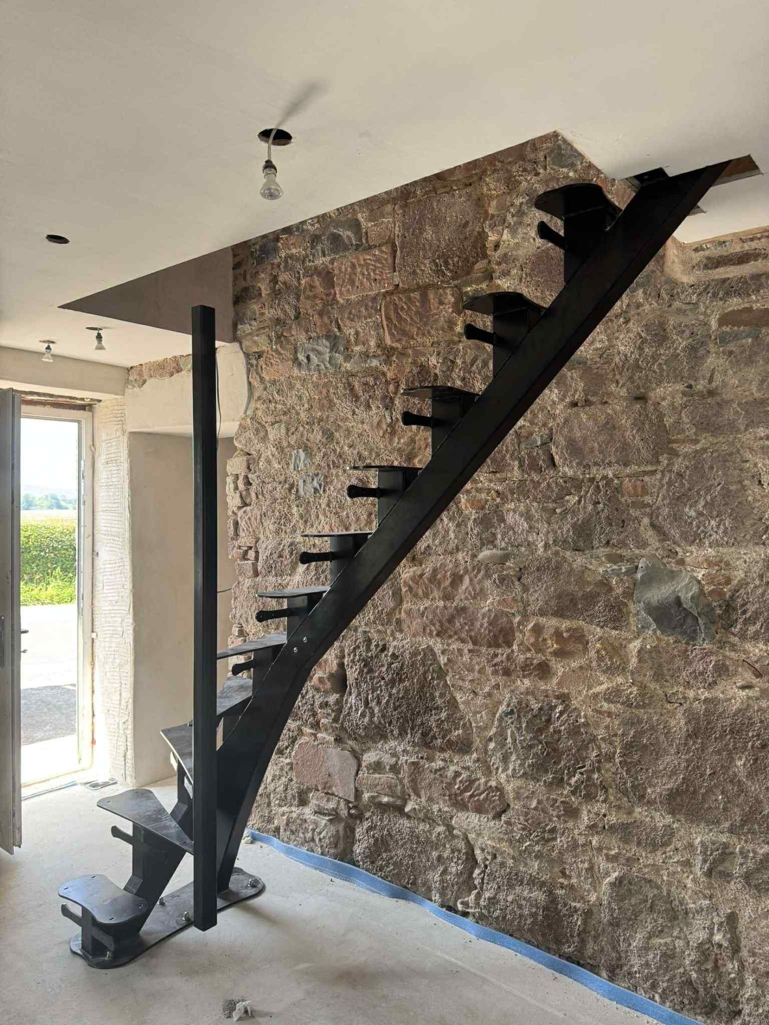 Old metal staircase refurbished by the team at MW Engineering and Fabrication