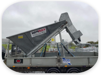 The finished galvanised steel item produced by MW Engineering from client's CAD drawing.