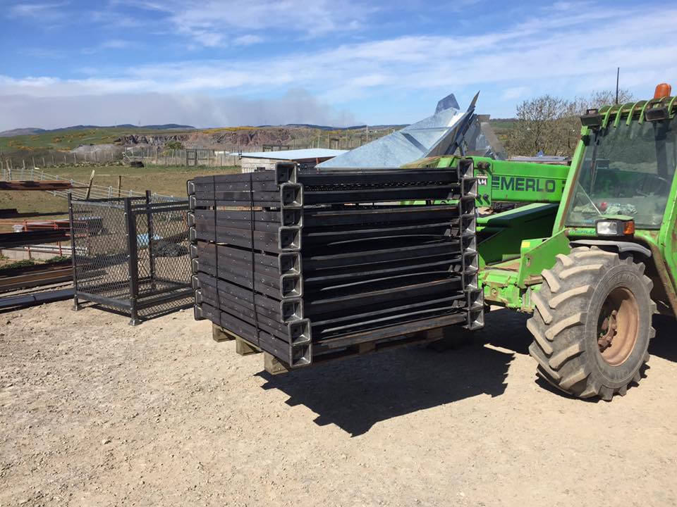 Timber Drying & Storage Crates fabricated by MW Engineering & Fabrication Kirkcudbright Dumfries & Galloway Scotland