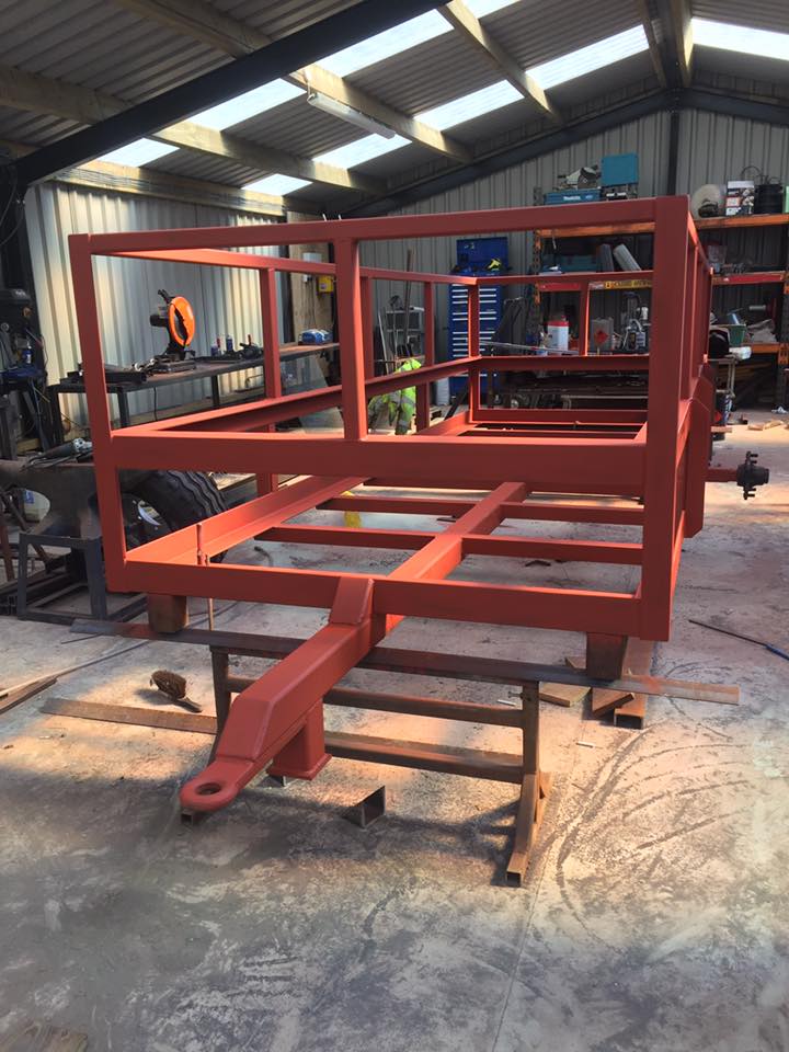 Steel Feed Trailers fabricated by MW Engineering & Fabrication Kirkcudbright Dumfries & Galloway Scotland