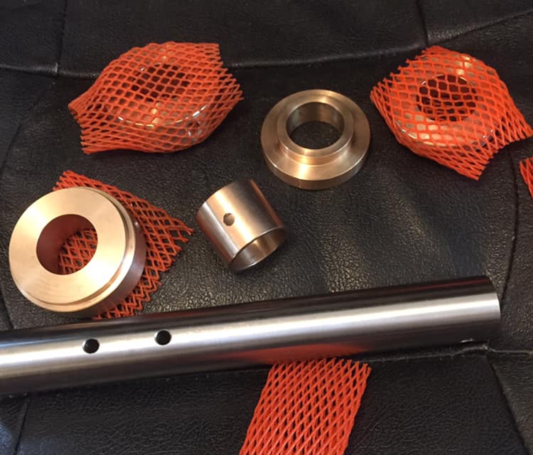 Machined parts made to customer's own specification by MW Engineering & Fabrication Kirkcudbright Dumfries & Galloway Scotland