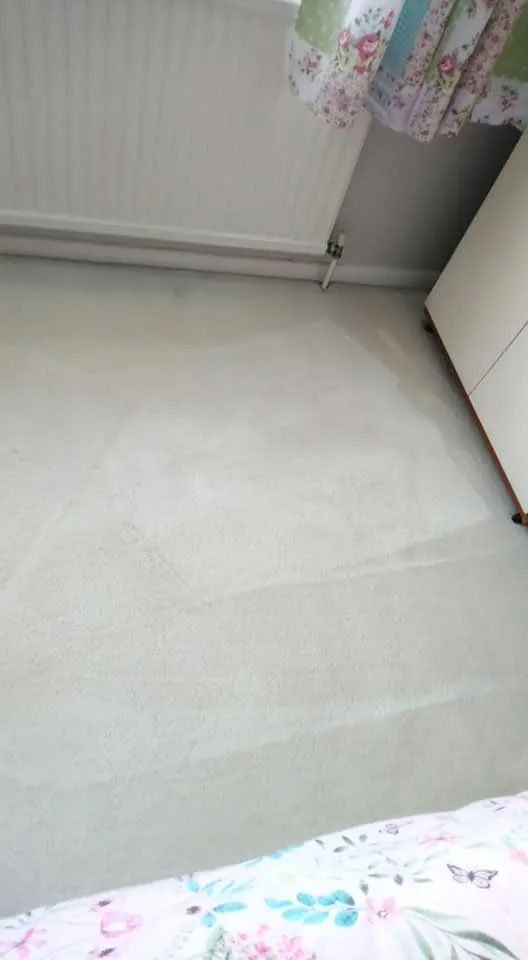 Wine stain removed from floor before