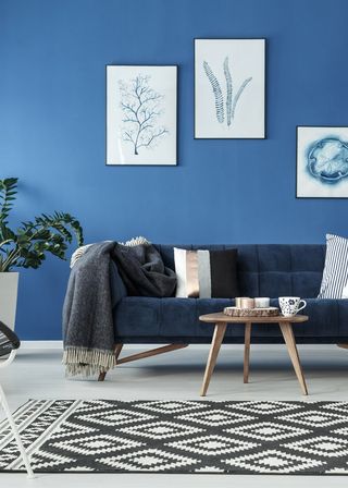 Blue Living Room  | BeachOne Realty