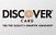 Discover Card logo with orange sunburst, white background.