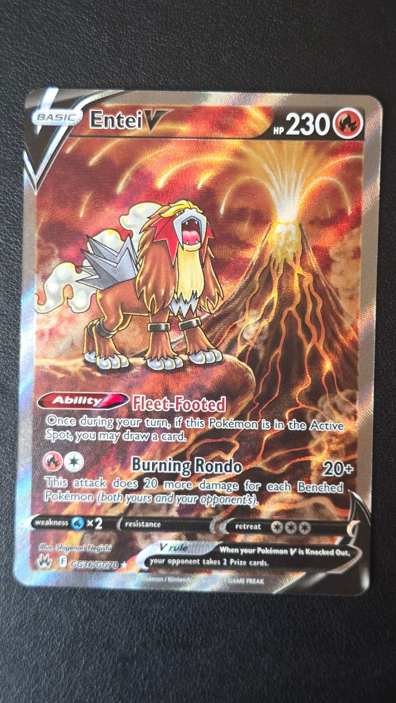 Entei V (Galería de Galar) GG36/GG70