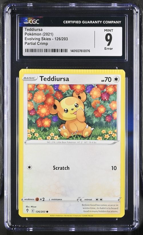 Teddiursa 126/203 Crimp error CGC 9