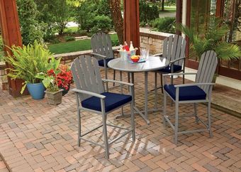 Outdoor Patio Set with 4 Chairs from L.I. Hardware