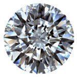 Round-cut diamond gemstone