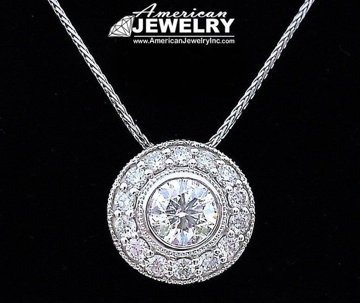 Diamond pendant necklace