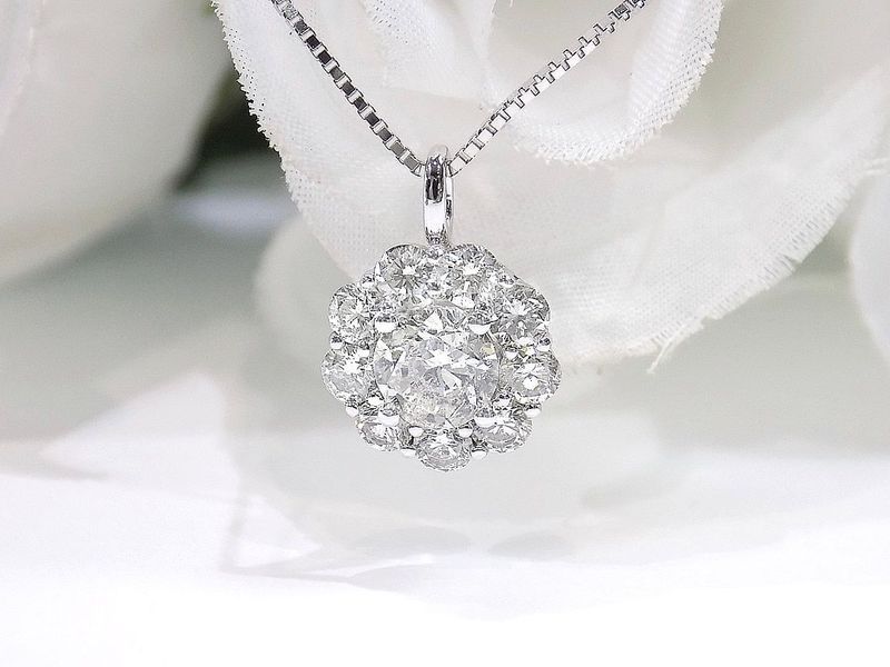 Diamond pendant necklace