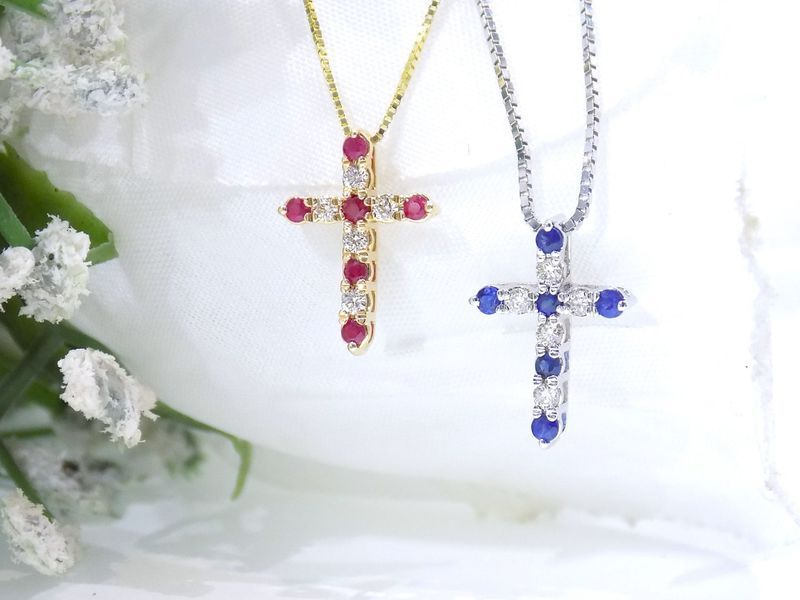 Two cross pendants