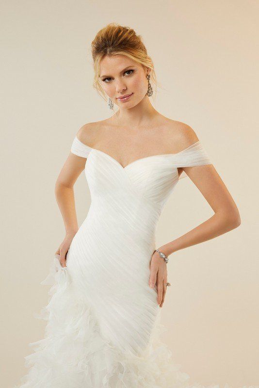 Morilee wedding dress MGNY 51721 close up