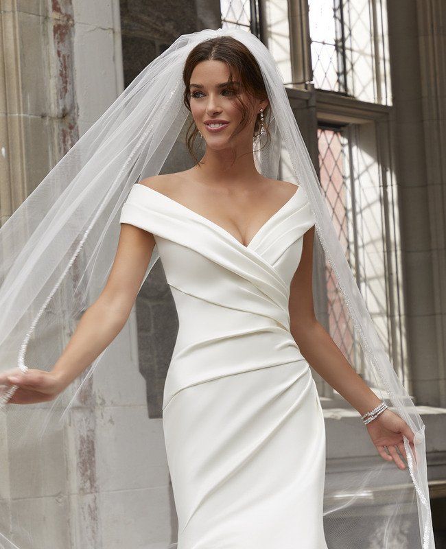 Morilee wedding dress 5812 close up