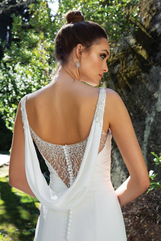 Justin Alexander wedding dress 88108 back close