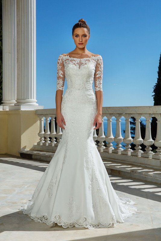Justin Alexander wedding dress 88114 front jacket