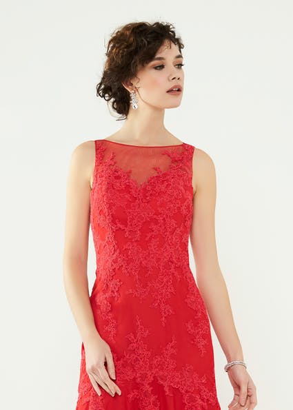 Romantica prom dress BM7178 close up