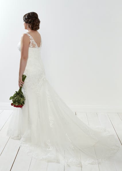 Romantica wedding dress Opal back