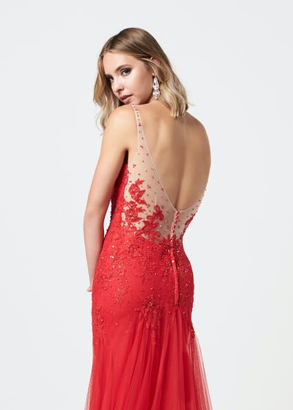 Romantica prom dress A124 close up