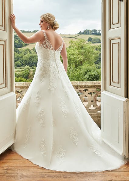 Romantica wedding dress Alegria back