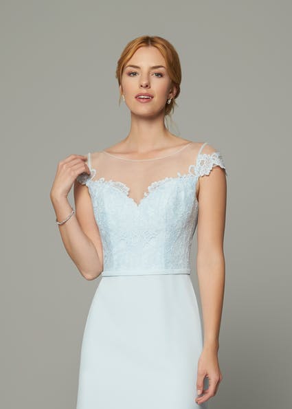 Romantica bridesmaid Laine close up