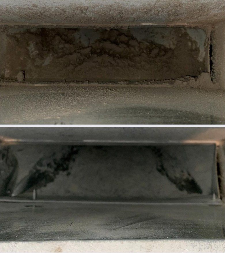 Air Duct Before And After — Cedar Rapids, IA — Eastern Iowa Carpet Care Inc