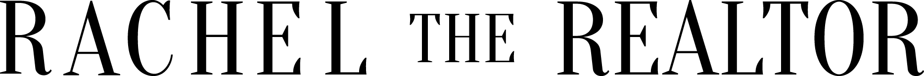 RACHEL THE REALTOR in bold text.