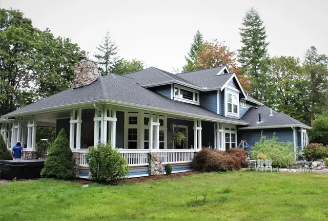 Residential Exterior Painting in Progress Olympia WA