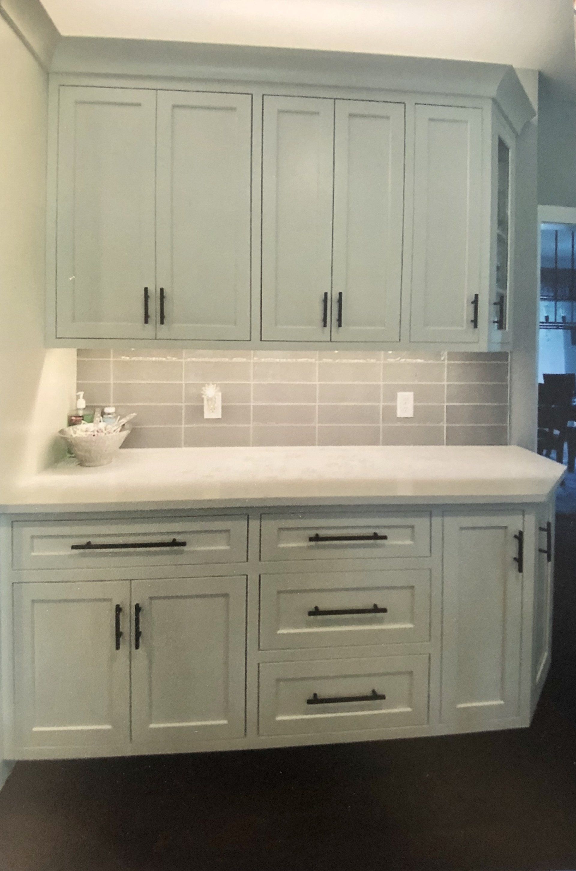 New cabinets in kitchen