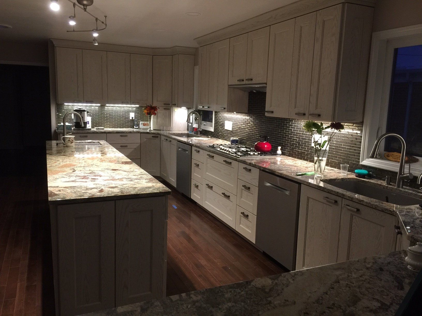 New cabinets in kitchen