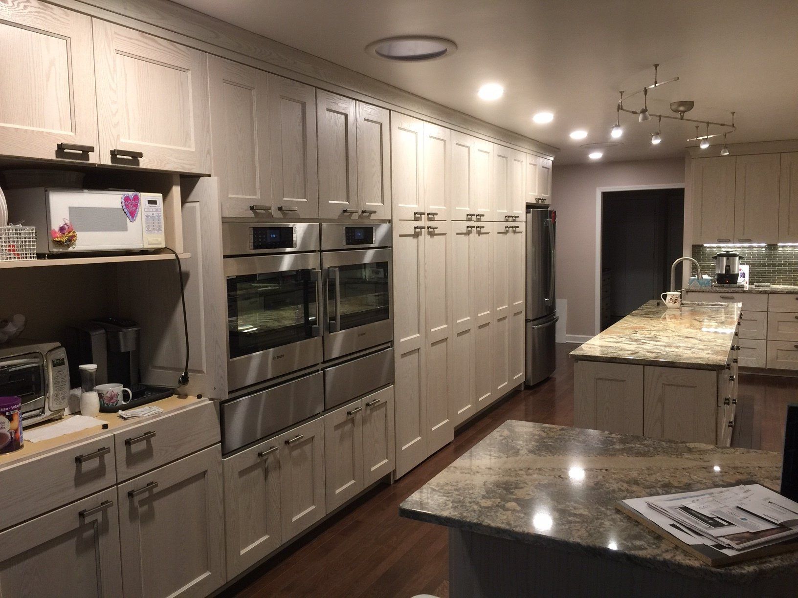 kitchen with an island