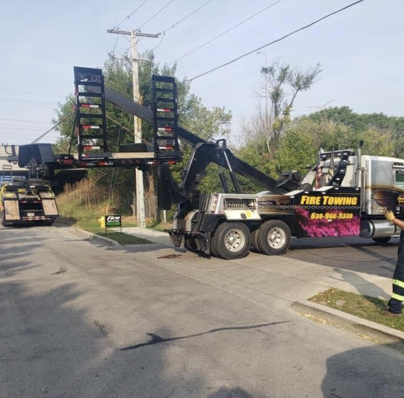 Tow Trucks Near You in Downers Grove, Naperville & DuPage County 24/7 Towing Service Fire Towing