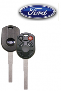 A pair of ford keys on a white background