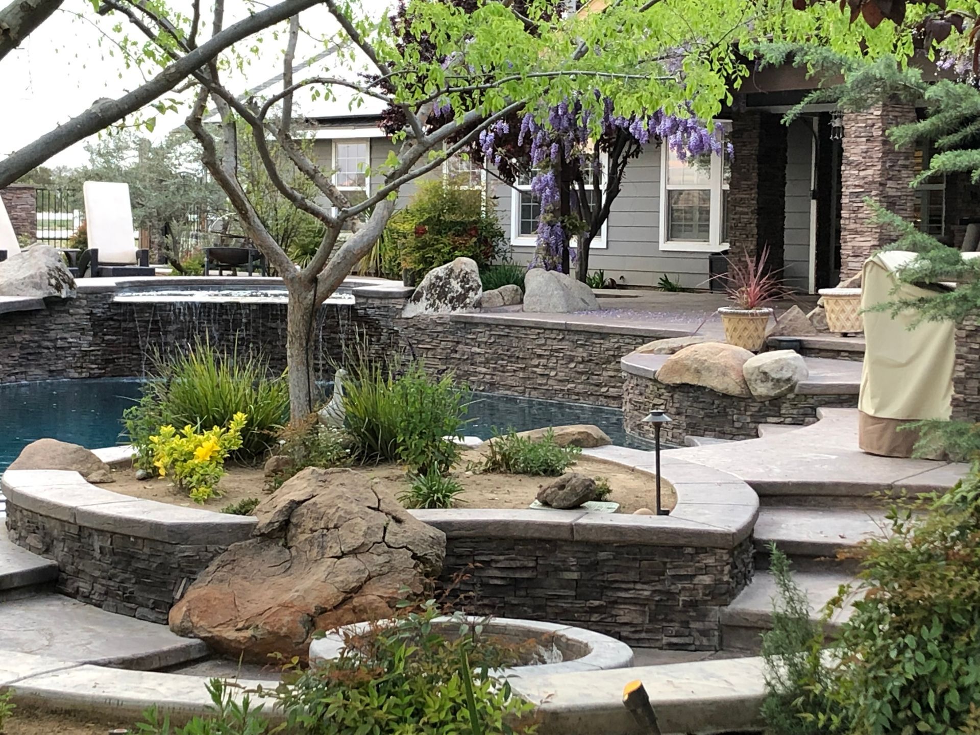 Elegant pool landscaping services in Greenville, South Carolina