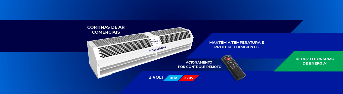 Cortinas de ar comerciais tecnolatina