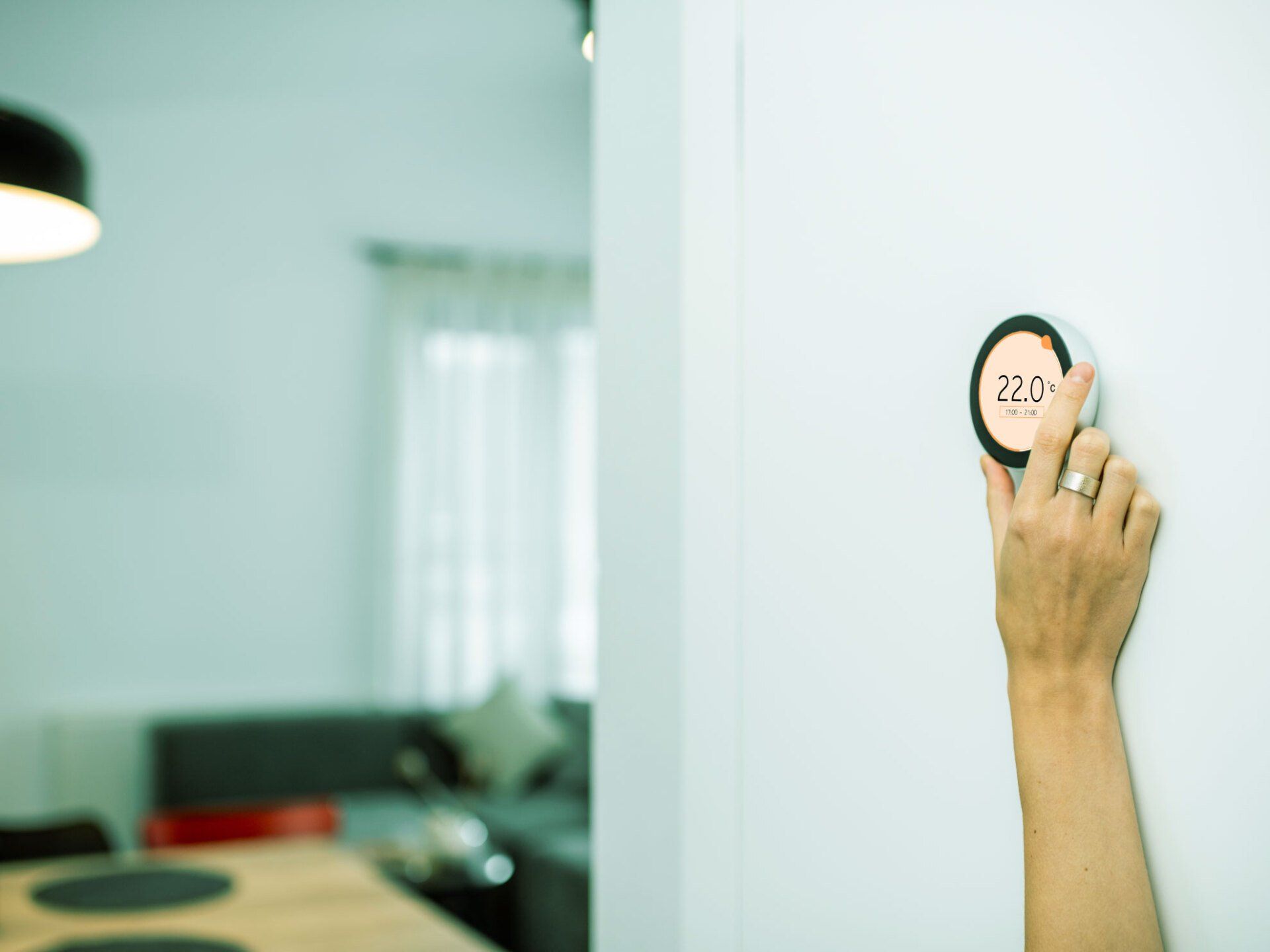 Imagem de termostato para sistema de calefação residencial