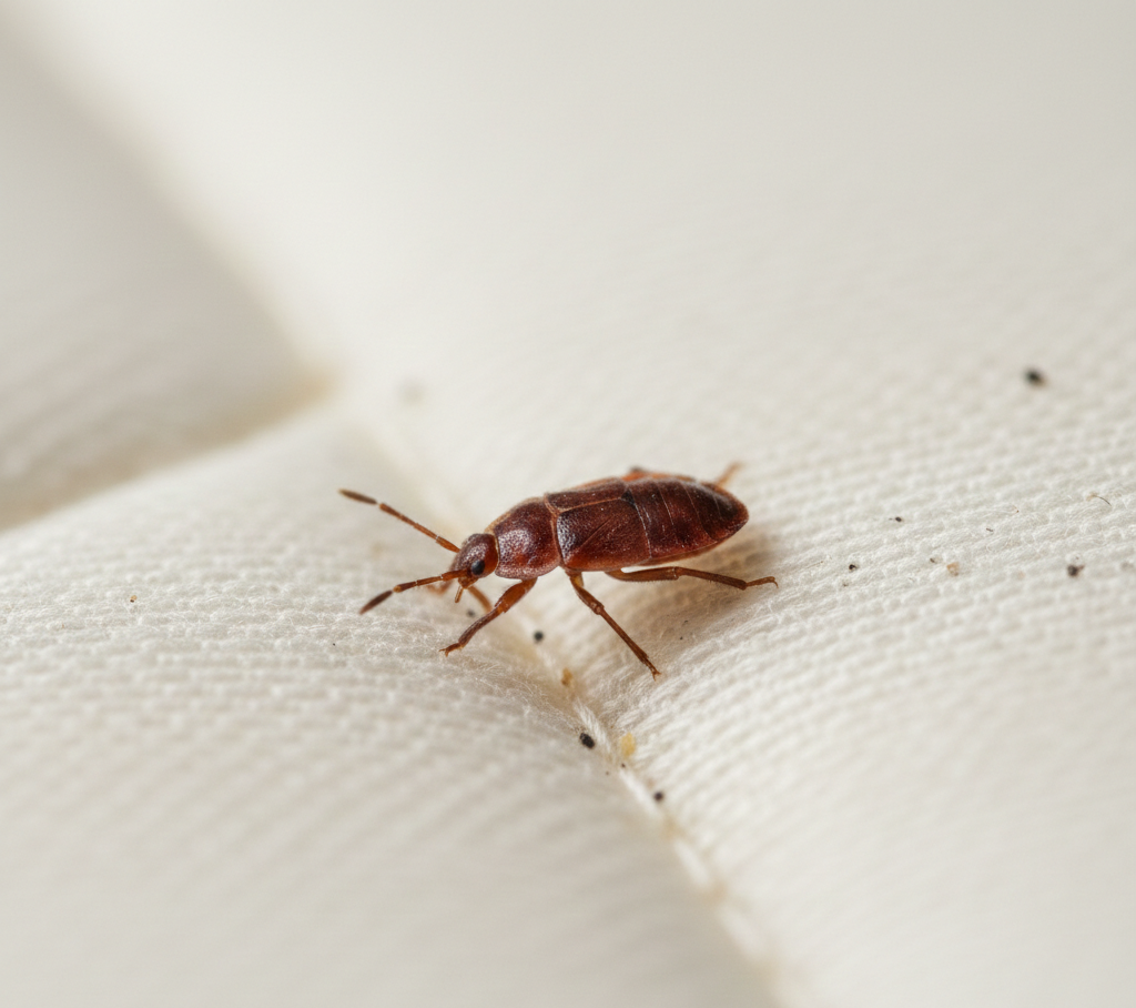 A man wearing a gas mask is holding a mouse in a cage.