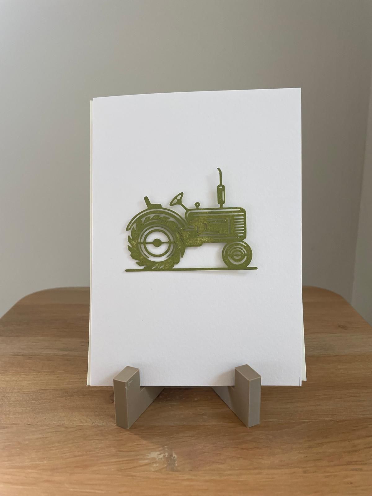 Little Tractor Card in Little Greene Paints