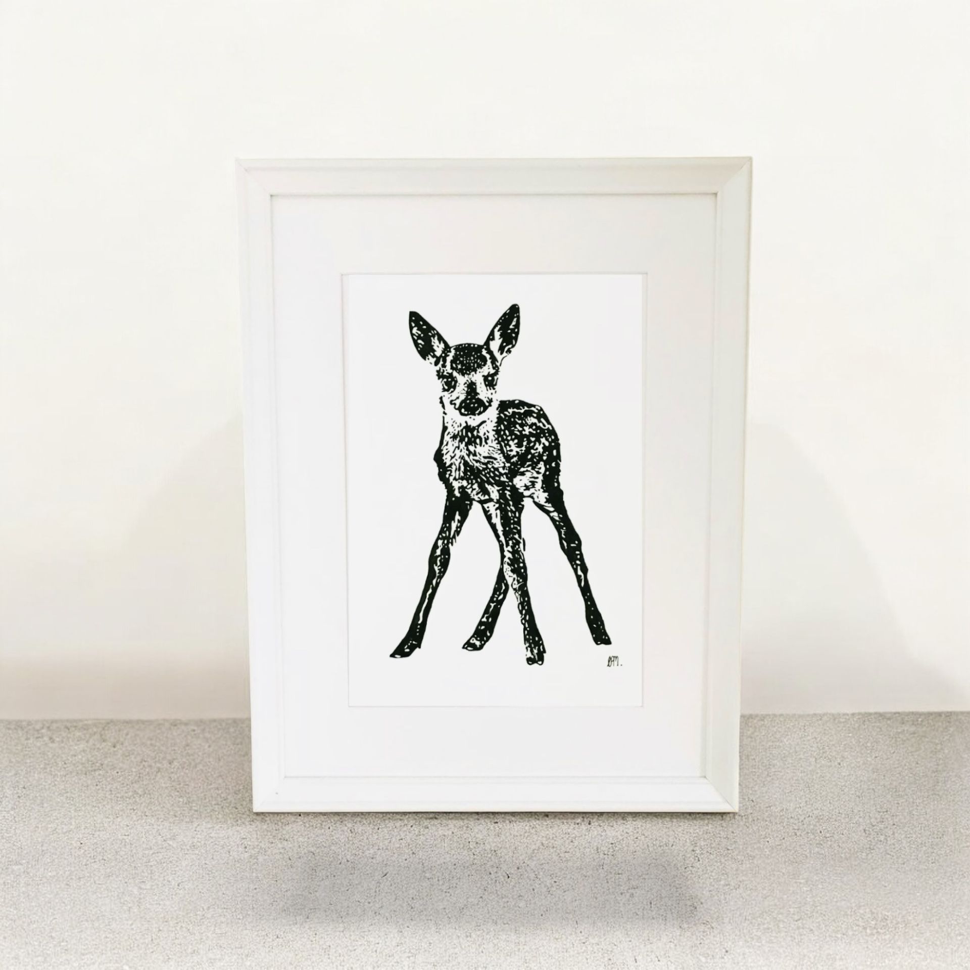 A3 Standing Fawn, front profile