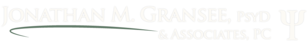 Faint company logo with a swoosh line and pale text reading “Jonathan M. Gransky, PhD & Associates, PC”