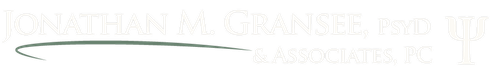 Faint company logo with a swoosh line and pale text reading “Jonathan M. Gransky, PhD & Associates, PC”