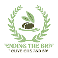 A logo for ending the brave olive oils and bar.