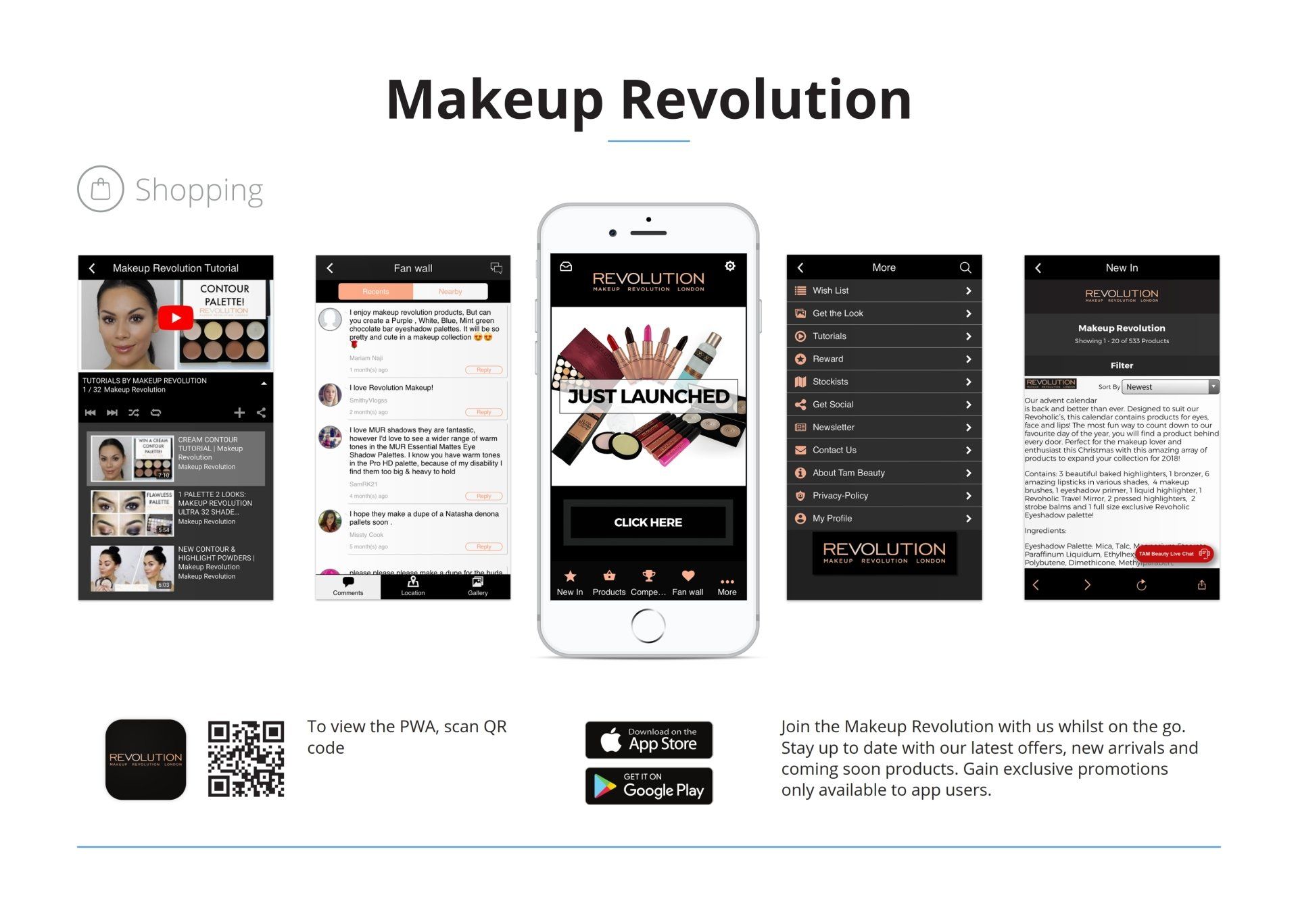 Makeup revolution Mobile App