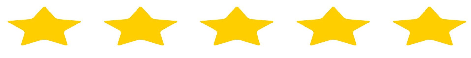 Image of 5 stars in a row
