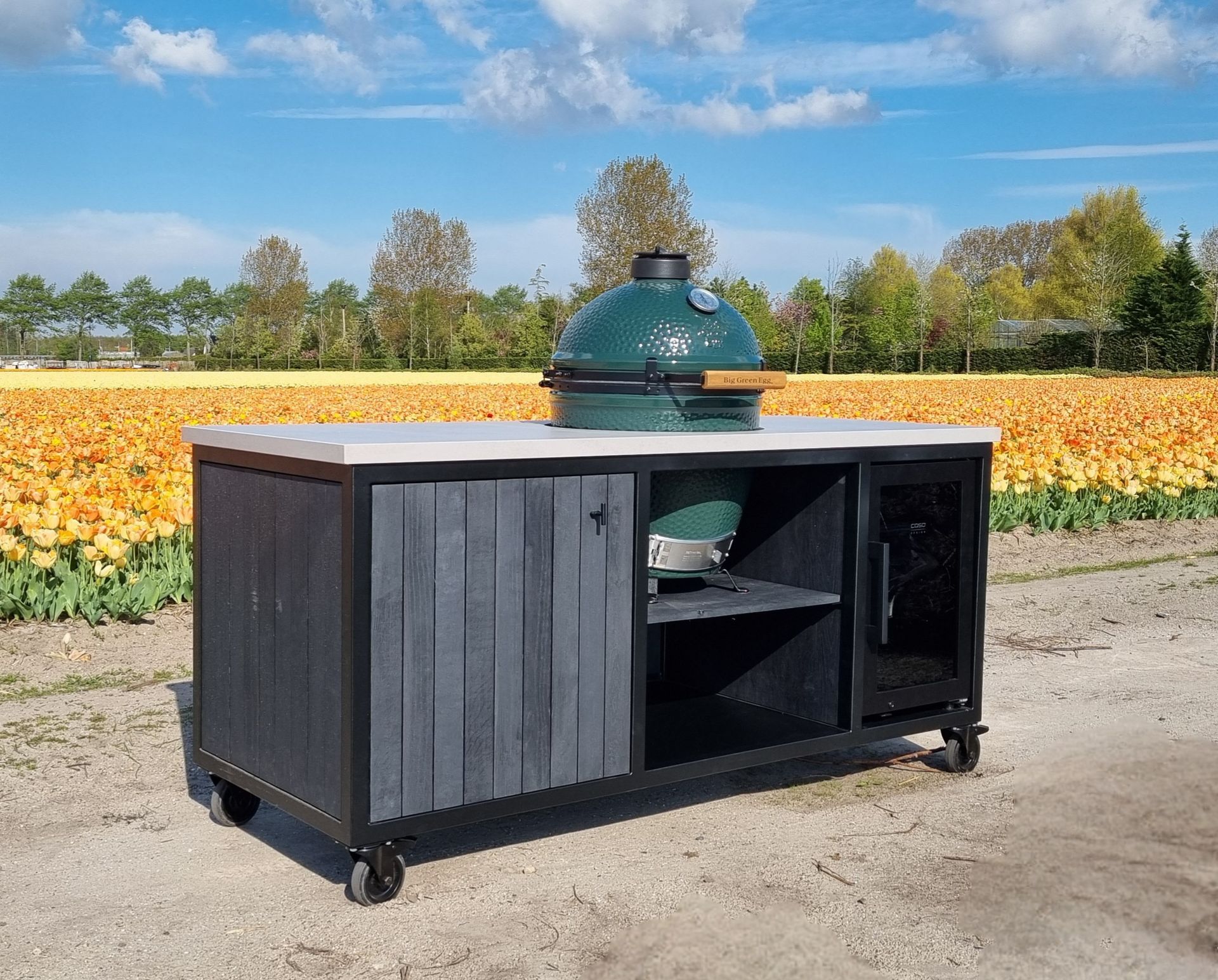Modulaire buitenkeuken stalen frame