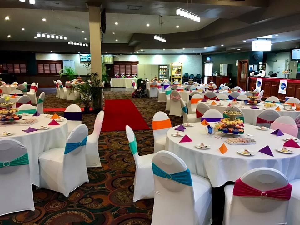 A Large Room with Tables and Chairs Set up For a Party — Creative Events Innisfail in Babinda, QLD