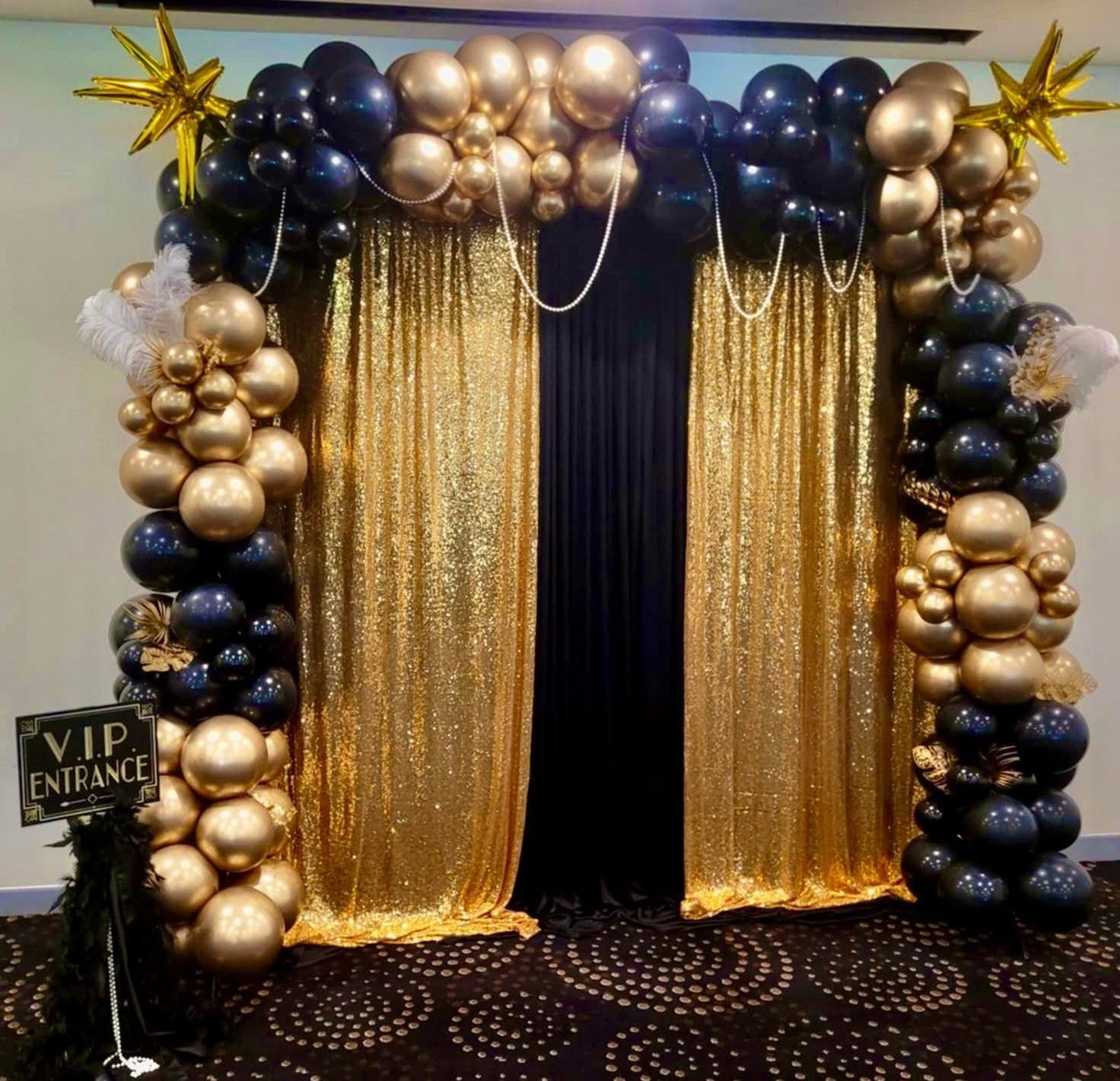 A Room with Pink and Gold Balloons and A Chair — Creative Events Innisfail in Tully, QLD  