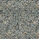 Close-up of a textured, speckled surface, primarily gray with flecks of tan and black.