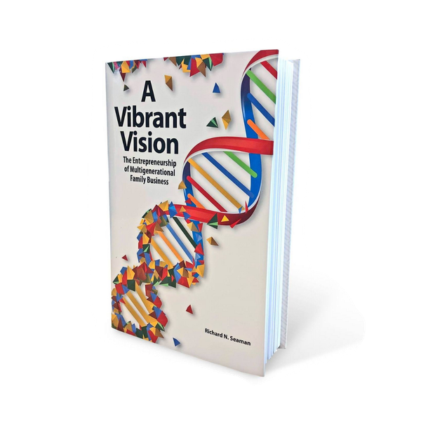 A book titled a vibrant vision with dna on the cover